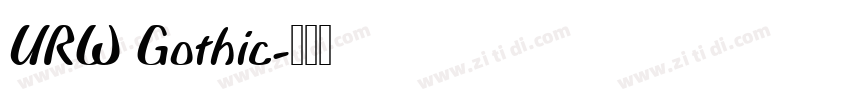 URW Gothic字体转换